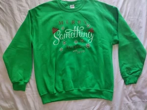 Devo Merry Something To You Sweatshirt Green XL - Picture 1 of 5
