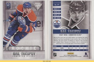 2013-14 Panini Titanium Jumbos Retail Box Toppers Nail Yakupov #J-4 Rookie RC