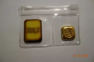 Goldbarren 1oz-Perth-Mint , quadratisch gegossen . - Bild 1 von 6