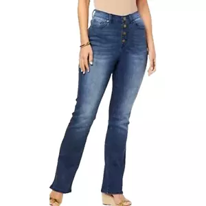 DG2 by Diane Gilman Classic Stretch Vintage Wash Bootcut Jean Midtone- XXST - Picture 1 of 3