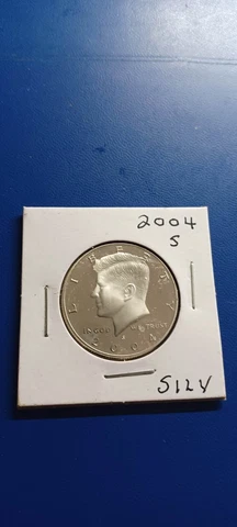 2004 S, Kennedy 90%, Silver Proof Half Dollar. "Free shipping " Cover