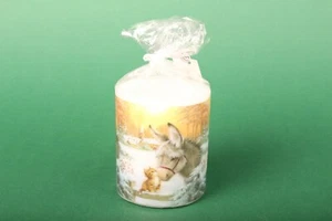 Vela pequeña "Donkey and Kitten" ambiente velas decoración de mesa Navidad Adviento - Imagen 1 de 1