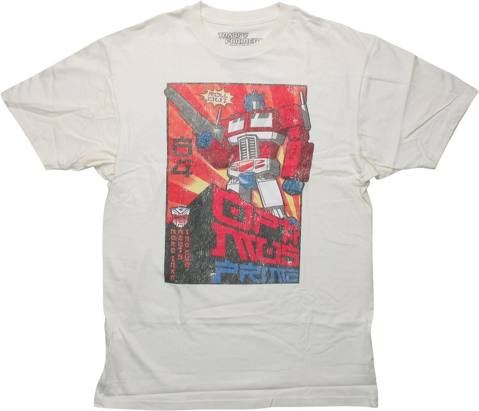 TRANSFORMERS OPTIMUS PRIME JAPANESE T-SHIRT Retro Roll Out Sizes Available! NEW - Image 1 of 1
