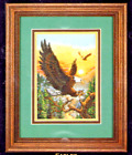 Sunrise Mountains Northern Eagle Gold Collection Dimensions Cross Stitch KIT OOP