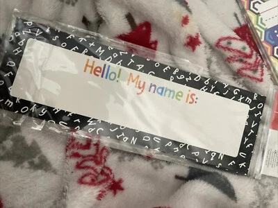 Bundle 60 Total Student Name Desk Plates Alphabet Scatter Design - Image 1 of 2