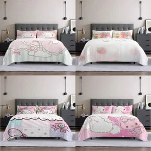 Melody Bedding Comforter 3 Piece Anime Soft Bedding Sets with 2 Pillowcase - Picture 1 of 13