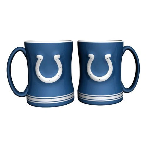 Indianapolis Colts Coffee Mug - 14oz Sculpted Relief