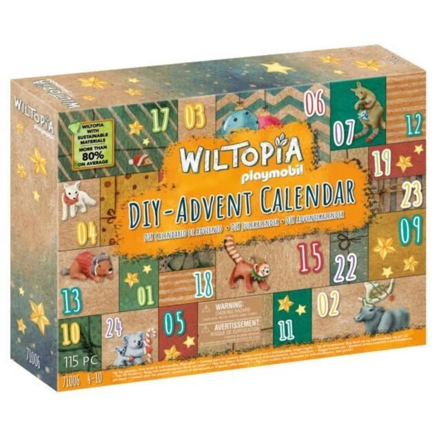 PLAYMOBIL Wiltopia DIY Adventskalender Tierische Weltreise 2022 (71006)
