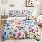 BEDDING SET Doona Quilt Cover PILLOWCASE Butterfly Pattern Bedroom Decor