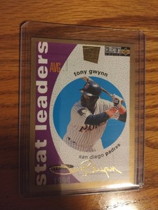 Tony Gwynn 1995 Collector’s Choice SE Gold Signature Stat Leaders #140 - Padres