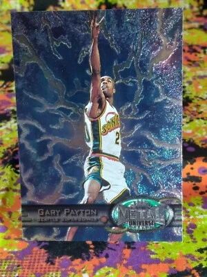 1997-98 Skybox Metal Universe #63 Gary Payton Seattle Supersonics All-Star HOF - Image 1 of 2