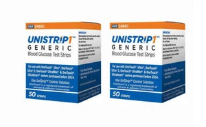 UniStrip 100 Test Strips for use with OneTouch Ultra II,Mini,Smart Meter