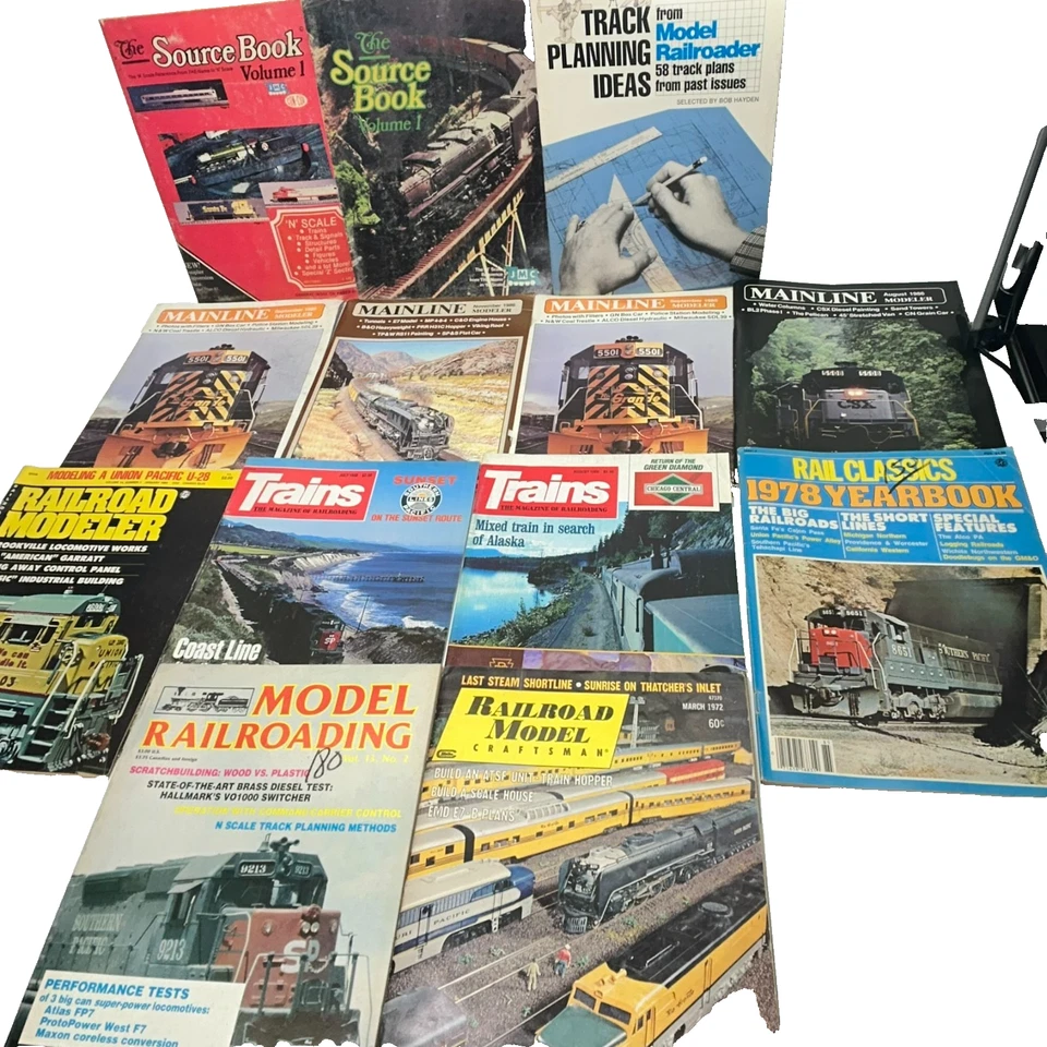 Lot Of 13 Vintage 1972 -1986 Model Railroad & Train Magazines Rail Classics - Image 1 of 4