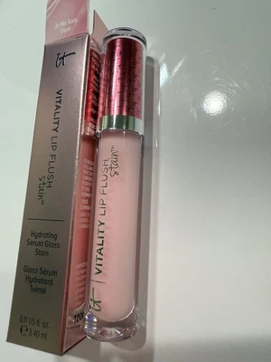 iT Cosmetics Suave JE NE SAIS QUOI Vitalidad Lip Flush Hidratante Brillo Mancha NUEVO Foto 1 de 3