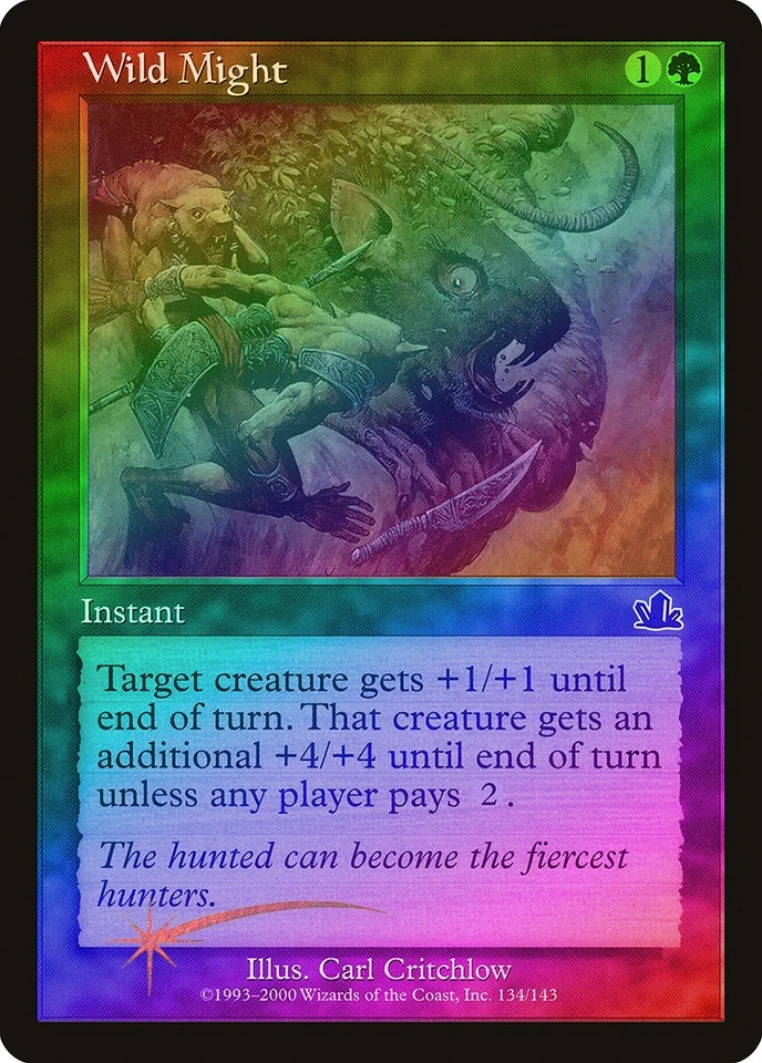 Wild Might FOIL Prophecy PLD Green Common MAGIC THE GATHERING CARD ABUGames - Image 1 of 1
