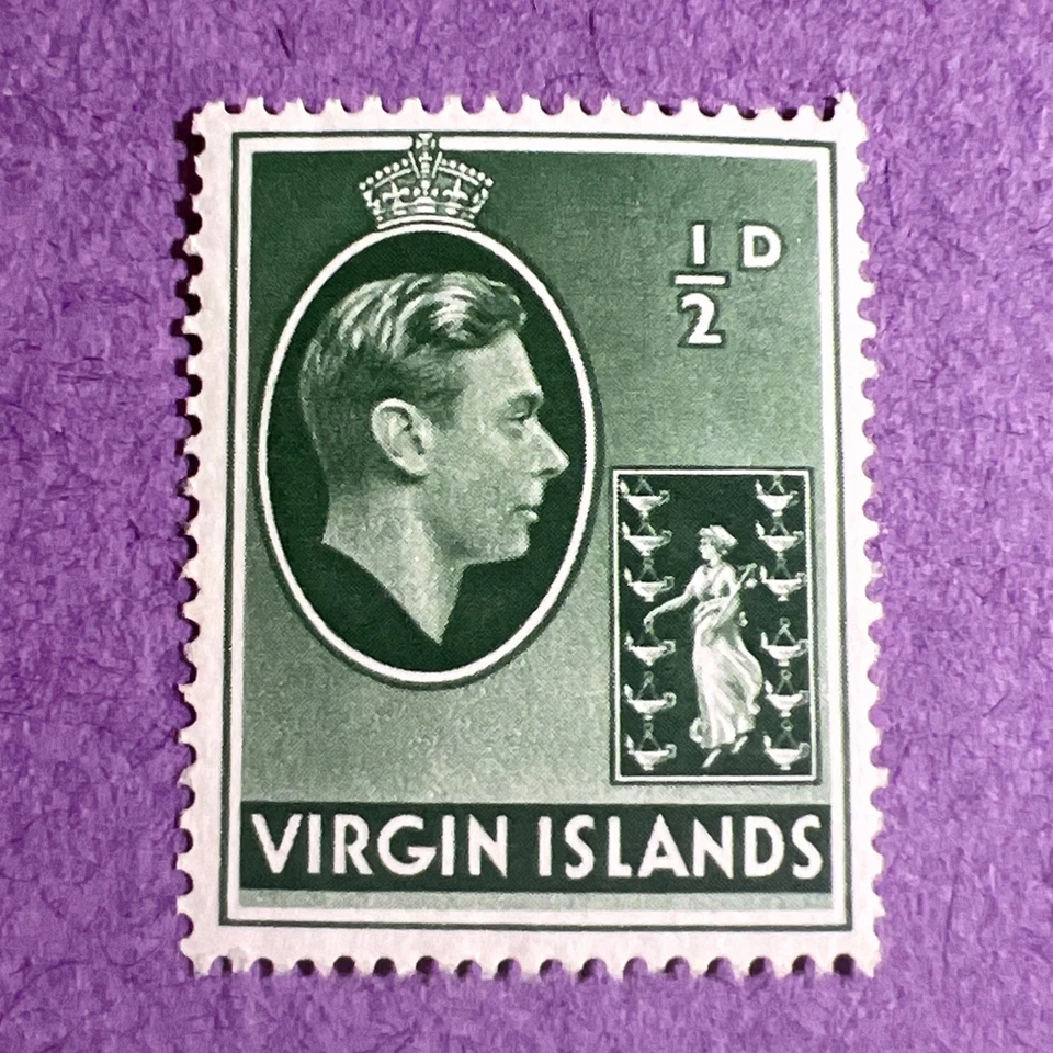 Virgin Islands 1938 - MNH Scott 76. King George VI & Seal of the Colony. - Image 1 of 1