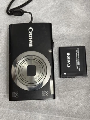 Canon Powershot A2300 Compact Digital Camera 16.0MP 5x Zoom Black w Battery #046 - Image 1 of 4
