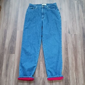 LL Bean Double L Jeans Damen 16 Tall Relaxed Fit Flanell gefüttert Winter 34 x 33 - Bild 1 von 7