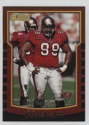 2000 Bowman Warren Sapp #25 HOF - Image 1 of 2