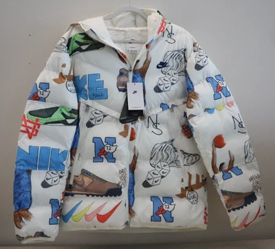 Chaqueta cortavientos Nike FZ2288-133 para hombre talla L blanca Storm-FIT audaz escuela $220 Foto 1 de 4