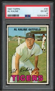 1967 Topps Al Kaline #30 EX-MT PSA 6 - Bild 1 von 2