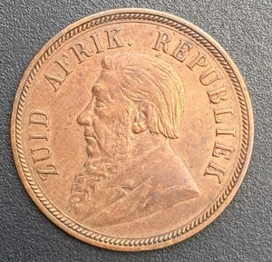 1898 South Africa Penny Coin Lot H76 - Picture 1 of 2