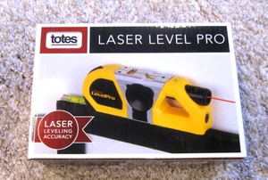 Totes Laser Level Pro III con cinta métrica probado funcionando NUEVO EN CAJA - Imagen 1 de 2