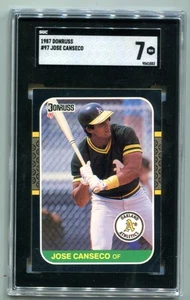 1987 Donruss Jose Canseco #97 SGC 7 NM - Picture 1 of 2