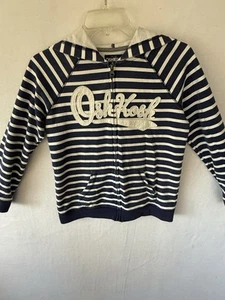 Oshkosh B’ Gosh Hoodie Jacket Long Sleeve Nautical Stripe Youth Size 14 - Picture 1 of 6
