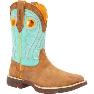 Lady Rebel™ by Durango® Women's Dusty Brown & Sky Blue Western Boot - Picture 1 of 7