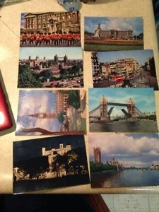 Vintage London Postcards group of 8..Fry's Piccadilly Circus Palace Guards Ben - Picture 1 of 9