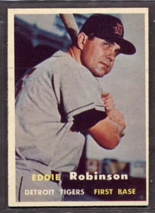 1957 Topps Set-Break #238 Eddie Robinson como nuevo *Jaysace* - Imagen 1 de 2