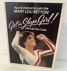 1985 Athlete Mary Lou Retton for Get In Shape, Girl Fan Club Order Form Hasbro - Picture 1 of 3