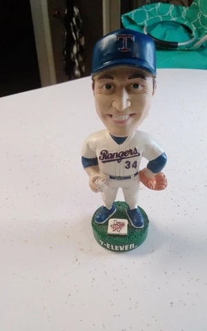 2001 Collectors Edition Nolan Ryan Texas Ranger Bobble Head 7 Eleven - Dr Pepper Cover