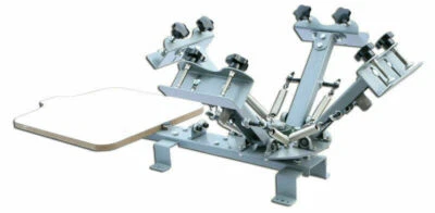 Prensa de serigrafía simple de 4 colores 1 estación A41M estructura combinada lo más nuevo Foto 1 de 4