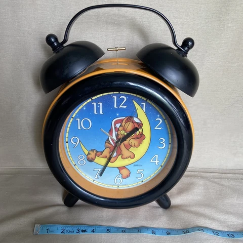 Garfield "Sweet Dreams" LARGE Alarm Clock by SUNBEAM Vintage (1978) Wall / Stand Cover