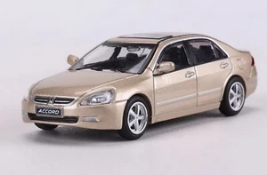 Honda Accord 2005 escala 1/64 DCT 7ª generación modelo de coche fundido a presión dorado juguete - Imagen 1 de 5