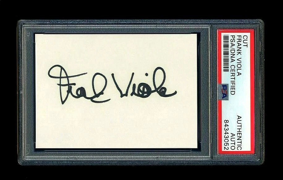FRANK VIOLA SIGNED MINT CUT PSA/DNA AUTOGRAPHED 1987 WS MVP 1988 CY YOUNG - Image 1 of 1