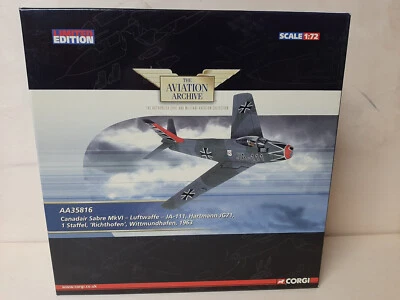 CORGI, Canadair Sabre Mk VI, Deutsche Luftwaffe Tarnfarben 1:72 Metall limitiert - Bild 1 von 4