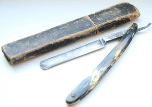 Antique Straight Razor Marked '' GRAHAM Solingen '' With Case - Picture 1 of 6