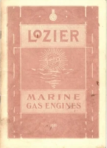 LOZIER 1901 REPRINT CATALOG TWO CYCLE MARINE GAS ENGINES MOTOR CO PLATTSBURGH NY - Picture 1 of 5
