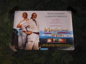Original Video Store Promo Movie Poster ~ Medicine Man ~ Sean Connery - Picture 1 of 1