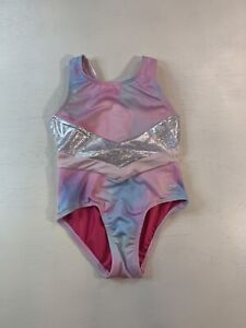 More Than Magic(TGT Brand) Girls Sz. 2t Leotard/Swimsuit pink tie/dye Silver NWT