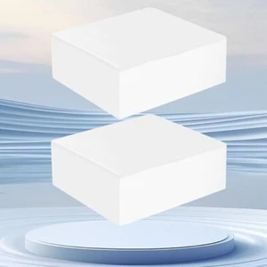 2x Seidenwürfel Kissenbezüge Glatt Satin Kissenbezüge mit Verdecktem Reißverschluss Weiß - Bild 1 von 17