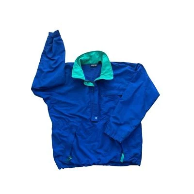 Patagonia Men's WATERPROOF Jacket Poncho Hooded Blue Men's XS - Image 1 of 4