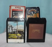 lot of 3 Country 8track tapes,1 Capenters 8 track.