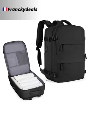 Sac à Dos Voyage PC Portable Étanche Vol Antivol Randonnée Business Neuf FR - Photo 1/4