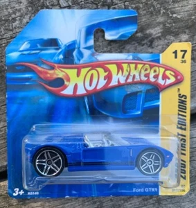 HOT WHEELS 2007 NEW MODELS FORD GTX1 BLUE FACTORY SEALED - Picture 1 of 2