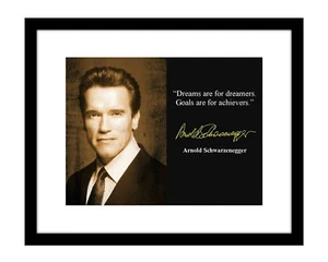 Arnold Schwarzenegger signiert inspirierender Druck Business Motivation Selbsthilfe - Bild 1 von 2