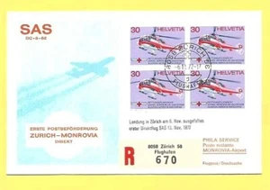 (013) BUSTA PRIMO GIORNO AVIAZIONE CIVILE COMPAGNIA SAS 1972 - Foto 1 di 2